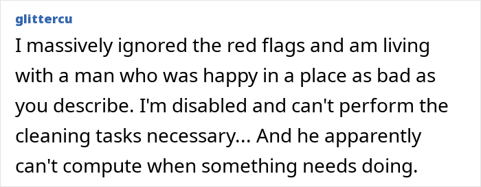 Alt text: Woman thinks she’s met a perfect man but discovers issues after visiting his home and noticing red flags. Alt text: Woman thinks she’s met a perfect man but discovers issues after visiting his home and noticing red flags.