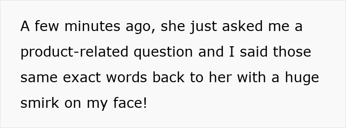 Text on white background describing petty revenge at work with a smirk, illustrating not in job description petty revenge concept. Text on white background describing petty revenge at work with a smirk, illustrating not in job description petty revenge concept.