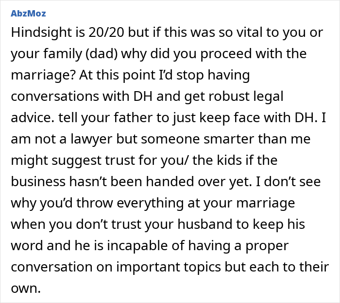 A wife at her wits end after her husband breaks his promise to sign a postnup, marriage troubles. A wife at her wits end after her husband breaks his promise to sign a postnup, marriage troubles.