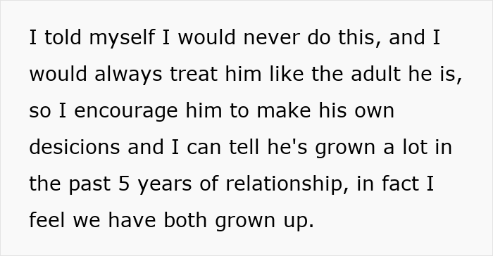 Screenshot of text about encouraging an autistic guy to make decisions, connecting to his GF and psycho mom. Screenshot of text about encouraging an autistic guy to make decisions, connecting to his GF and psycho mom.