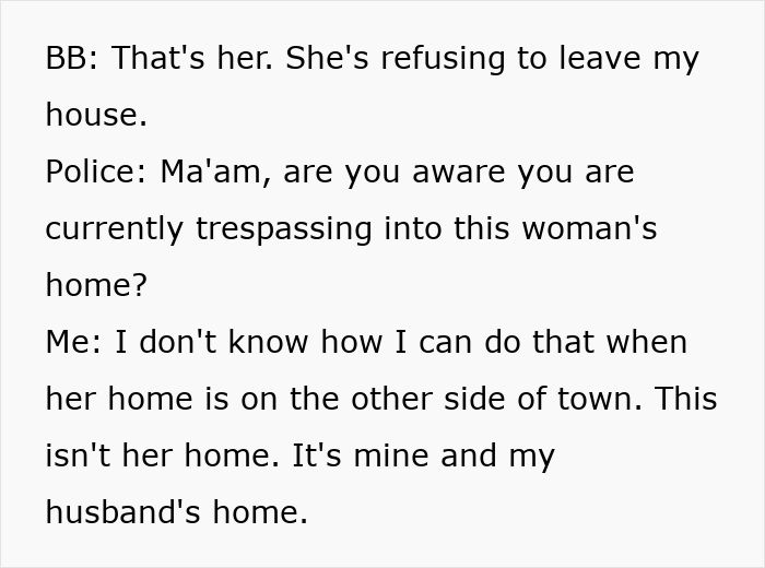 MIL evicts herself from DIL's house, landing in jail as police confirm DIL's ownership. MIL evicts herself from DIL's house, landing in jail as police confirm DIL's ownership.
