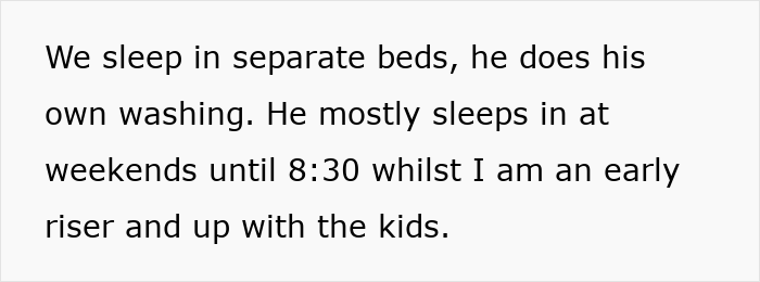 A wife at her wits' end describes sleeping in separate beds and handling her own washing after years of marriage. A wife at her wits' end describes sleeping in separate beds and handling her own washing after years of marriage.
