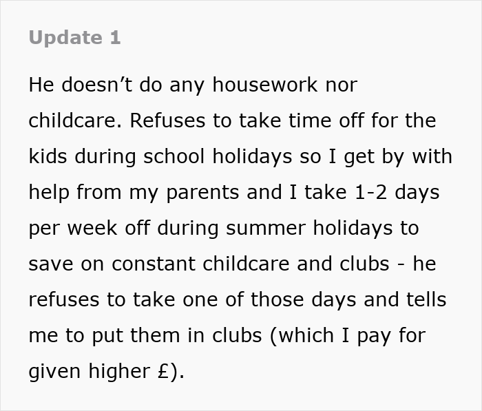 A woman is at her wits' end, explaining how her husband refuses childcare and housework after years of marriage. A woman is at her wits' end, explaining how her husband refuses childcare and housework after years of marriage.