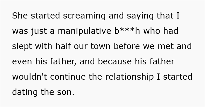 Screenshot of text detailing the mom's psycho smear campaign against her GF with false accusations. Screenshot of text detailing the mom's psycho smear campaign against her GF with false accusations.