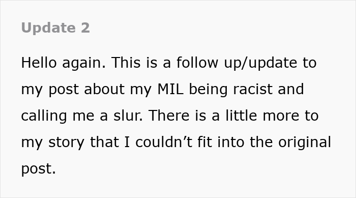 Wretched MIL Won't Stop Being Racist Towards DIL, Then Cries Foul As Whole Family Ditches Her Wretched MIL Won't Stop Being Racist Towards DIL, Then Cries Foul As Whole Family Ditches Her