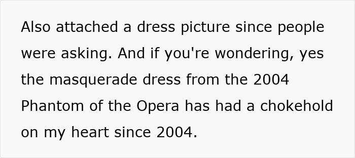 Text about a bride mentioning her masquerade wedding dress and sharing thoughts on wedding photography. Text about a bride mentioning her masquerade wedding dress and sharing thoughts on wedding photography.