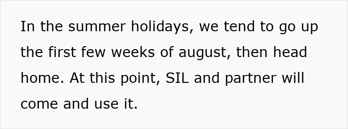 Woman considering locking up food due to annoying cheap in-laws using groceries during summer holidays. Woman considering locking up food due to annoying cheap in-laws using groceries during summer holidays.