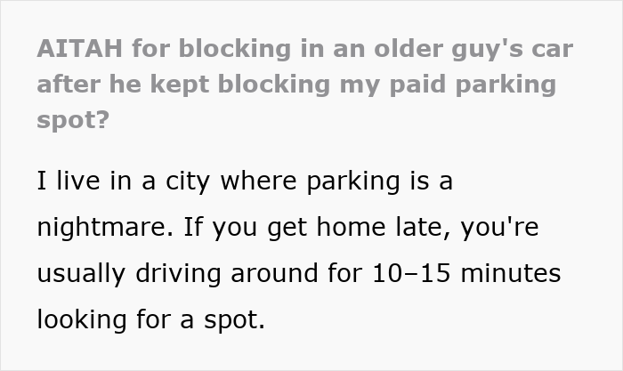 Churchgoer's Longtime Parking Habit Backfires When Driver Refuses To Clear The Way For His Car Churchgoer's Longtime Parking Habit Backfires When Driver Refuses To Clear The Way For His Car