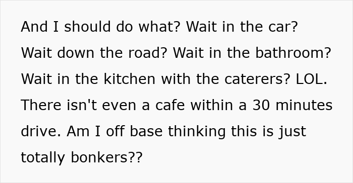Alt text: Woman too stunned to respond to acquaintance’s unusual wedding request involving her daughter’s presence Alt text: Woman too stunned to respond to acquaintance’s unusual wedding request involving her daughter’s presence