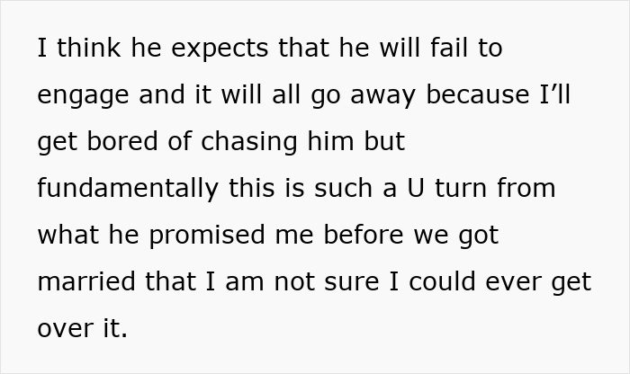 Wife reflects on husband breaking postnup promise before marriage, feeling at her wits' end. Wife reflects on husband breaking postnup promise before marriage, feeling at her wits' end.