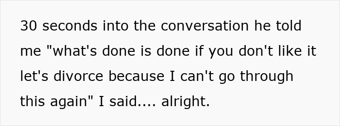 Text saying a woman reacts to her husband stealing her savings and the dream of tummy tuck falling apart. Text saying a woman reacts to her husband stealing her savings and the dream of tummy tuck falling apart.