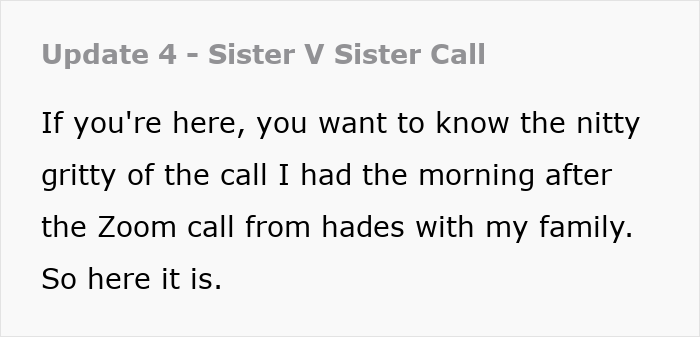 Woman Won’t Play MOH For Twin And Her Childhood Bully, Fam Asks Questions As The Truth Comes Out Woman Won’t Play MOH For Twin And Her Childhood Bully, Fam Asks Questions As The Truth Comes Out
