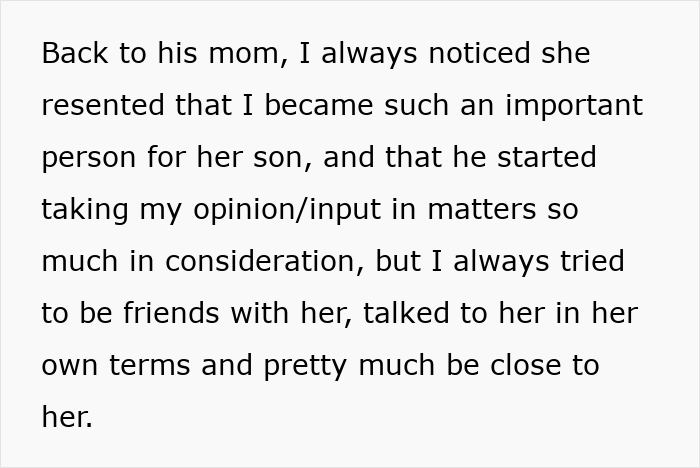 Screenshot of text mentioning the mother's resentment towards the GF of an autistic guy, who started a smear campaign. Screenshot of text mentioning the mother's resentment towards the GF of an autistic guy, who started a smear campaign.