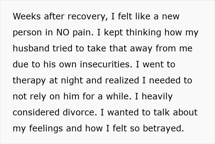 Text about a woman feeling betrayed after her husband âstealsâ her savings for a planned tummy tuck surgery. Text about a woman feeling betrayed after her husband âstealsâ her savings for a planned tummy tuck surgery.