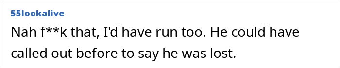 Text message conversation about a strange man following someone in the woods causing fear and concern. Text message conversation about a strange man following someone in the woods causing fear and concern.