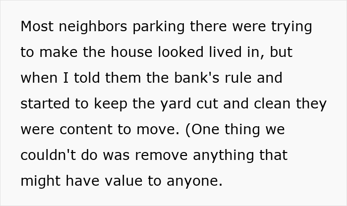 Text excerpt about neighbors parking and yard maintenance related to property shepherd and moving cars in a neighborhood dispute. Text excerpt about neighbors parking and yard maintenance related to property shepherd and moving cars in a neighborhood dispute.