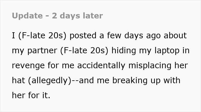 Laptop Gets Hidden Out Of Spite, Woman Sees This Is Just Red Flag Nr.1 After A 7-Year Relationship Laptop Gets Hidden Out Of Spite, Woman Sees This Is Just Red Flag Nr.1 After A 7-Year Relationship