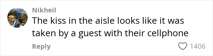 Woman reviews original wedding photos, considering recreating them due to how bad the originals turned out. Woman reviews original wedding photos, considering recreating them due to how bad the originals turned out.