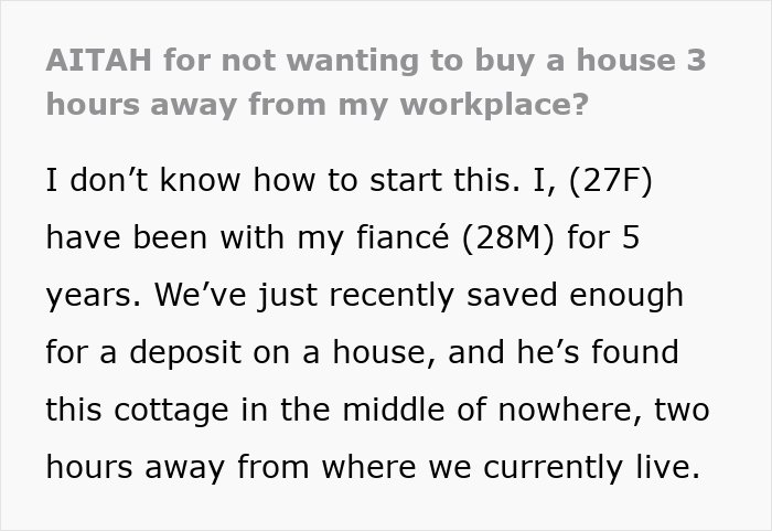 Guy Tells Fiancée To Choose House Far From Her Job Or Leave, Acts Surprised She Chooses The Latter Guy Tells Fiancée To Choose House Far From Her Job Or Leave, Acts Surprised She Chooses The Latter
