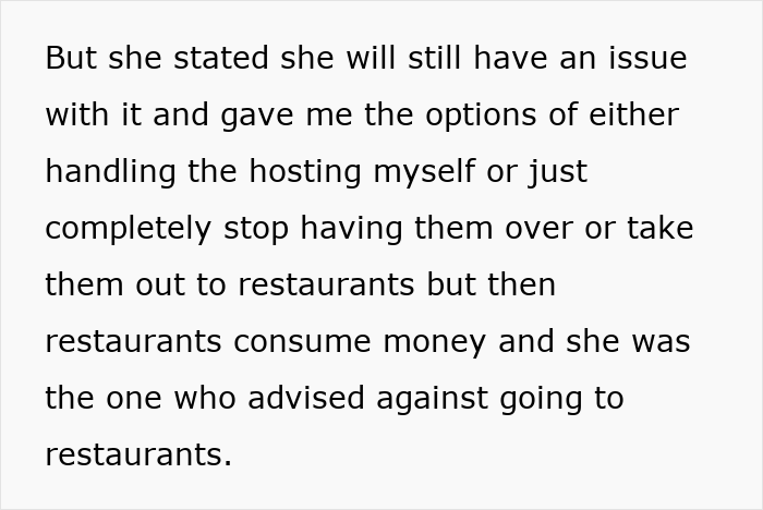 Man keeps inviting guests expecting wife to cook, discusses hosting options and restaurant concerns in a relationship conflict. Man keeps inviting guests expecting wife to cook, discusses hosting options and restaurant concerns in a relationship conflict.