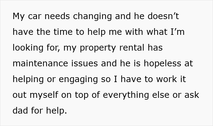 A screenshot of text about a wife at her wits end due to husband's lack of help with property maintenance after years of marriage. A screenshot of text about a wife at her wits end due to husband's lack of help with property maintenance after years of marriage.