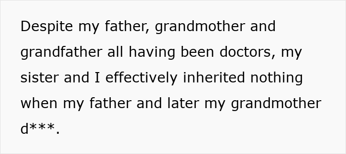 Woman Doesn't Want To Play "Big Happy Family," Demands Inheritance Be Divided Woman Doesn't Want To Play "Big Happy Family," Demands Inheritance Be Divided