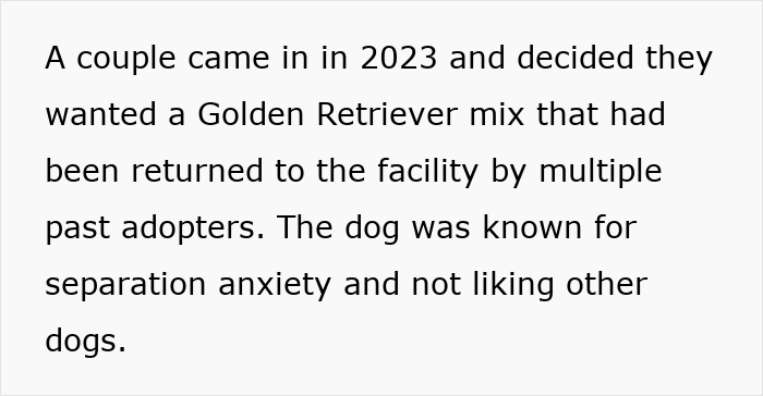 Woman adopts dog with behavior issues despite shelter advice and quickly regrets decision due to challenges faced. Woman adopts dog with behavior issues despite shelter advice and quickly regrets decision due to challenges faced.