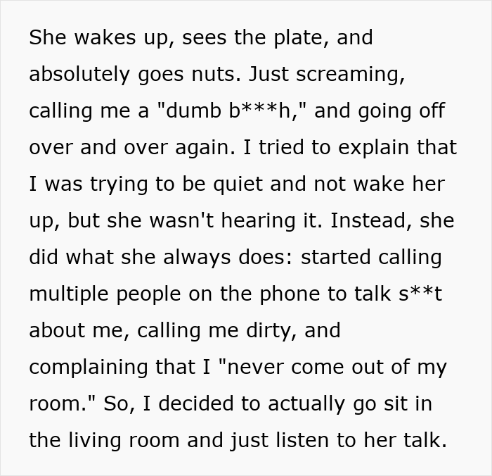 A narcissist mom verbally attacks her 19YO daughter over a plate, screaming and calling names. A narcissist mom verbally attacks her 19YO daughter over a plate, screaming and calling names.