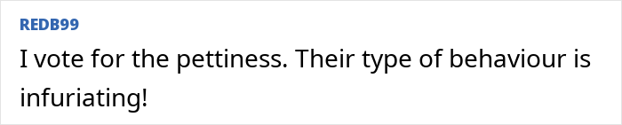 Comment expressing frustration about cheap in-laws and petty behavior in a casual online discussion forum. Comment expressing frustration about cheap in-laws and petty behavior in a casual online discussion forum.