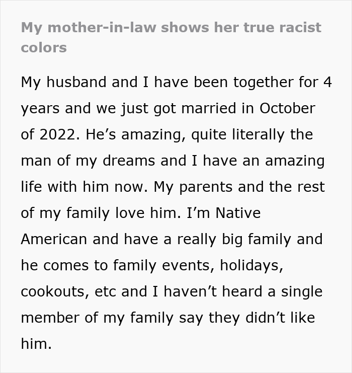 Wretched MIL Won't Stop Being Racist Towards DIL, Then Cries Foul As Whole Family Ditches Her Wretched MIL Won't Stop Being Racist Towards DIL, Then Cries Foul As Whole Family Ditches Her