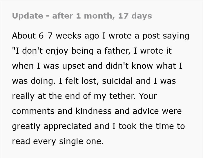 Dad Admits He Does Not Enjoy Fatherhood And The Internet Helps Him Turn Everything Around Dad Admits He Does Not Enjoy Fatherhood And The Internet Helps Him Turn Everything Around