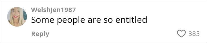 Screenshot of a social media comment saying some people are so entitled, related to parents demanding stranger’s dog. Screenshot of a social media comment saying some people are so entitled, related to parents demanding stranger’s dog.