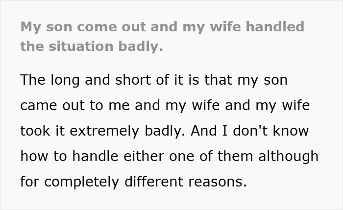 Father supports gay son after wife reacts negatively and kicks him out, showing unconditional love and family conflict resolution. Father supports gay son after wife reacts negatively and kicks him out, showing unconditional love and family conflict resolution.
