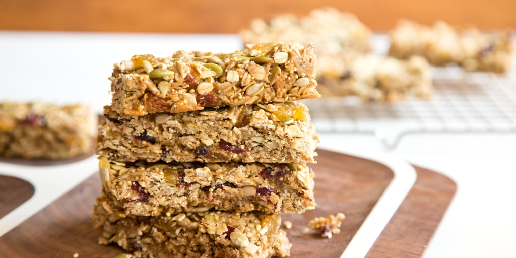 Homemade nut-free granola bars for easy snacking