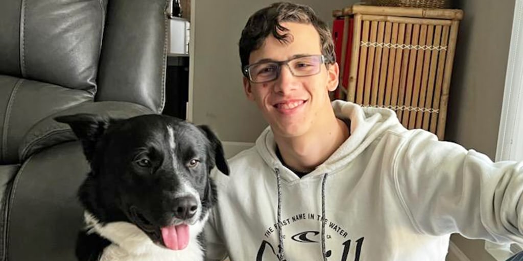 Healthy teen, 17, suddenly had a stroke as his family slept. His dog saved his life