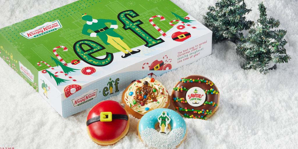 Krispy Kreme celebrates 20th anniversary of 'Elf' with doughnut collection inspired by movie