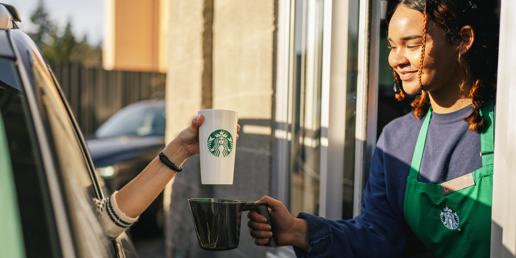 Starbucks now allows customers to bring their own cups for drive-thru and mobile orders