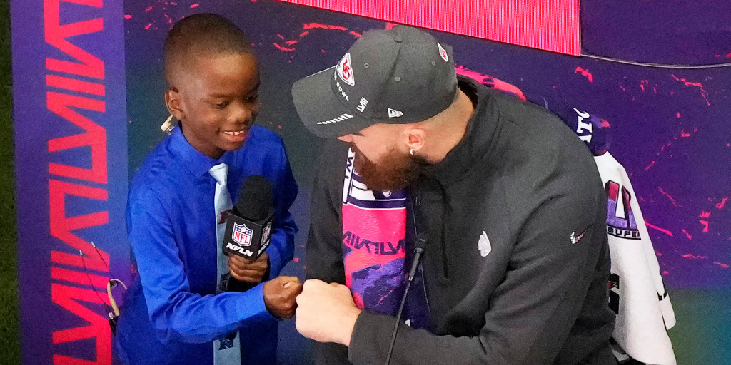 Meet the kid reporter winning over NFL players at the Super Bowl with his interviews