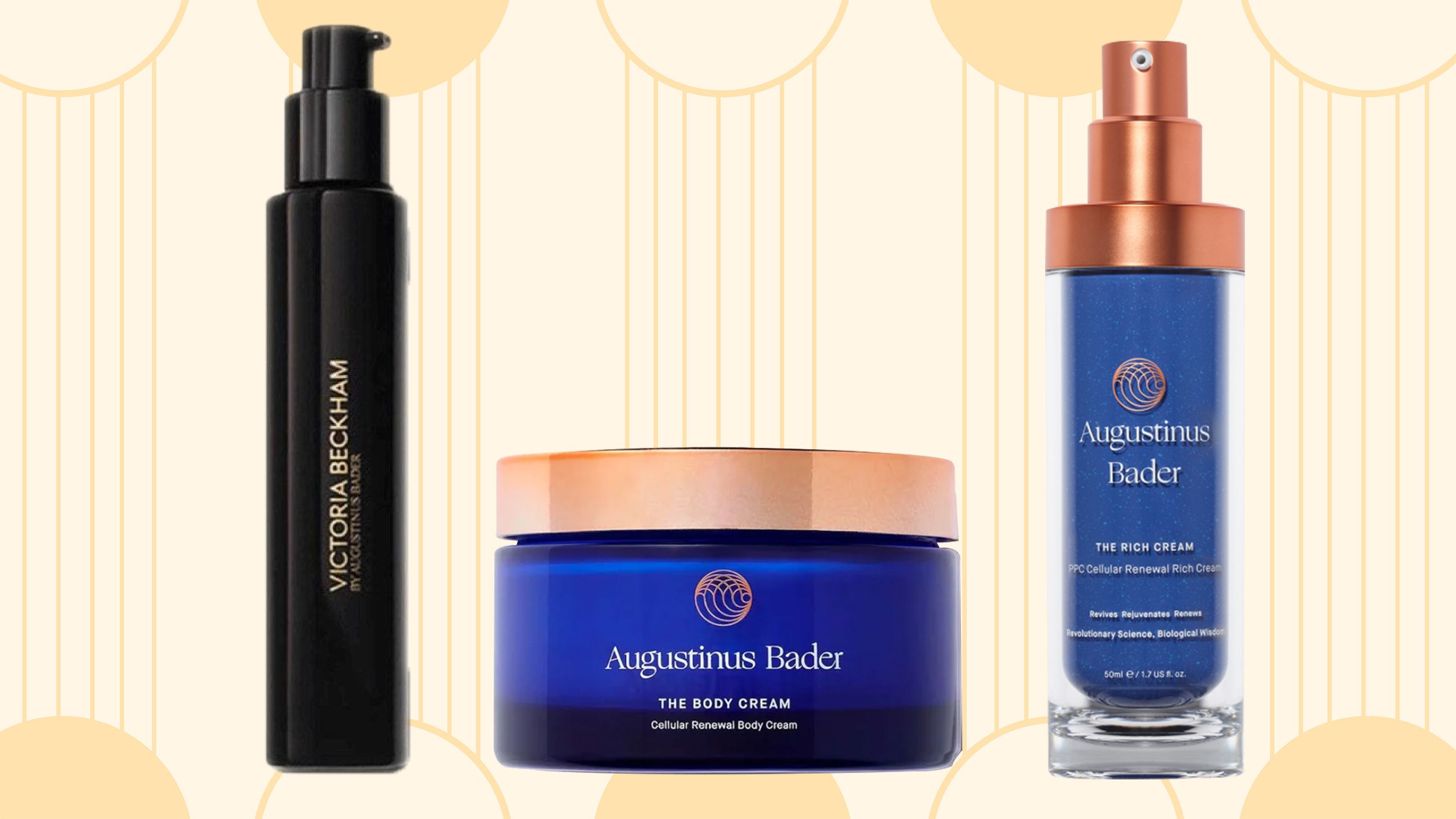 Augustinus Bader Body Cream on a colorful background Augustinus Bader Body Cream on a colorful background