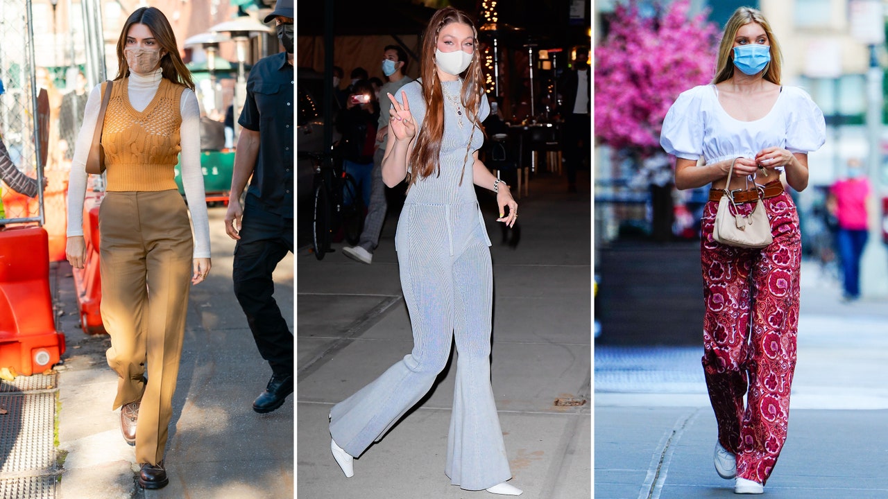 70s trend outfits_Gigi Hadid wearing a '70s inspired outfit
