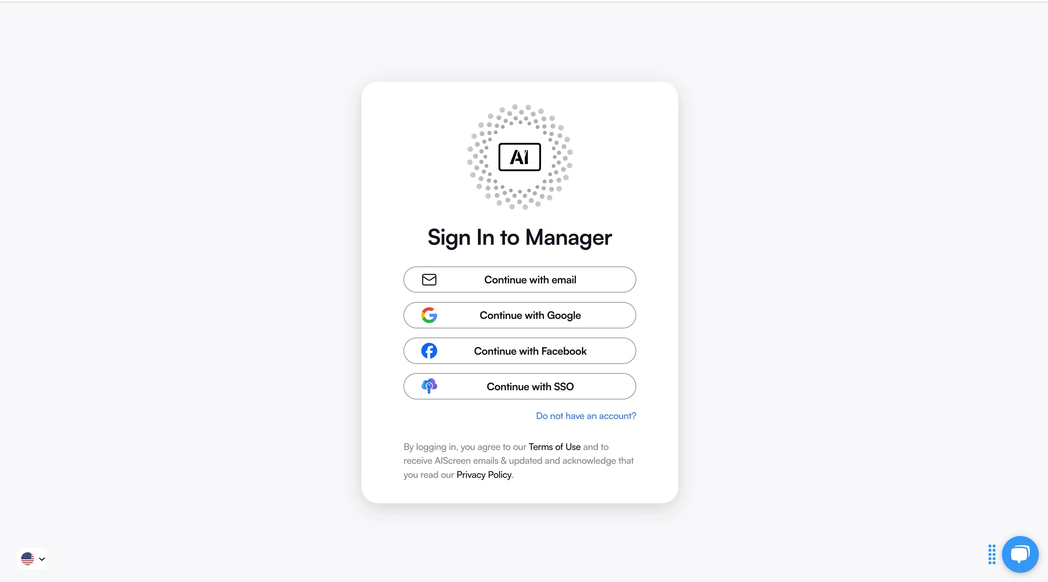 create an account in the digital signage management app