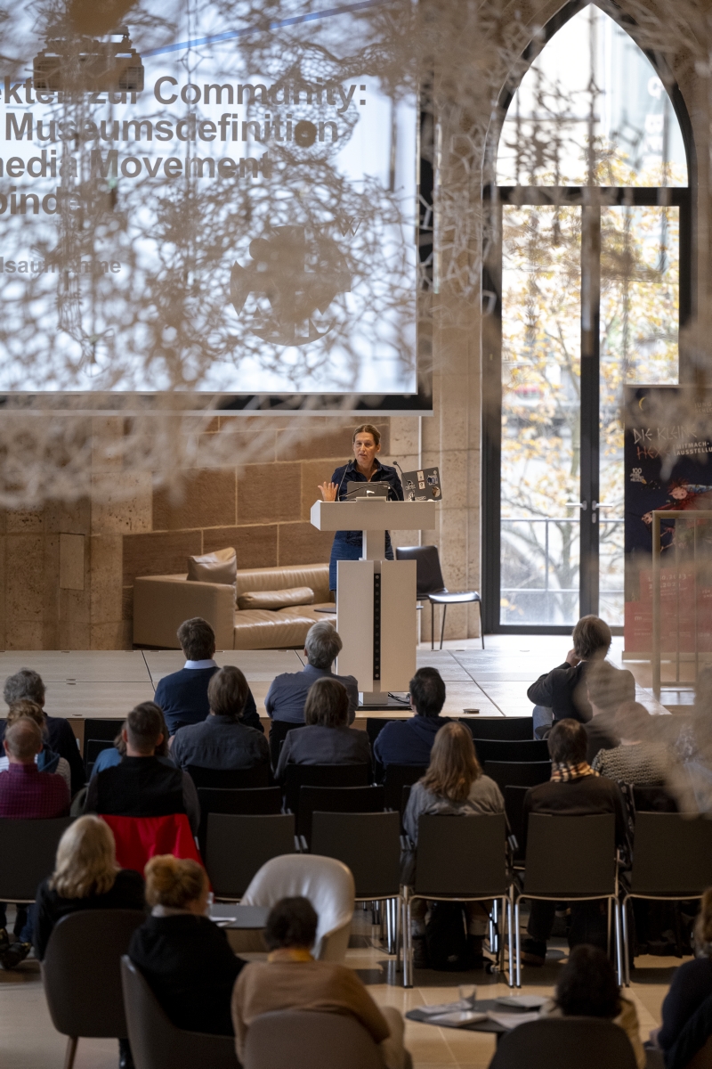 Foto zur Keynote von Sandra Becker in der Dürnitz (LAndesmuseum Württemberg)