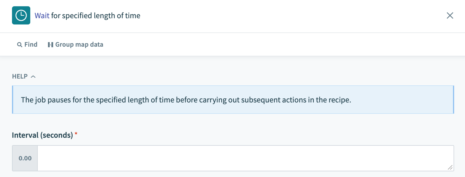 Wait for specified length of time action in Workato Recipe