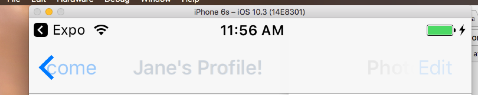 iOS native navbar animation