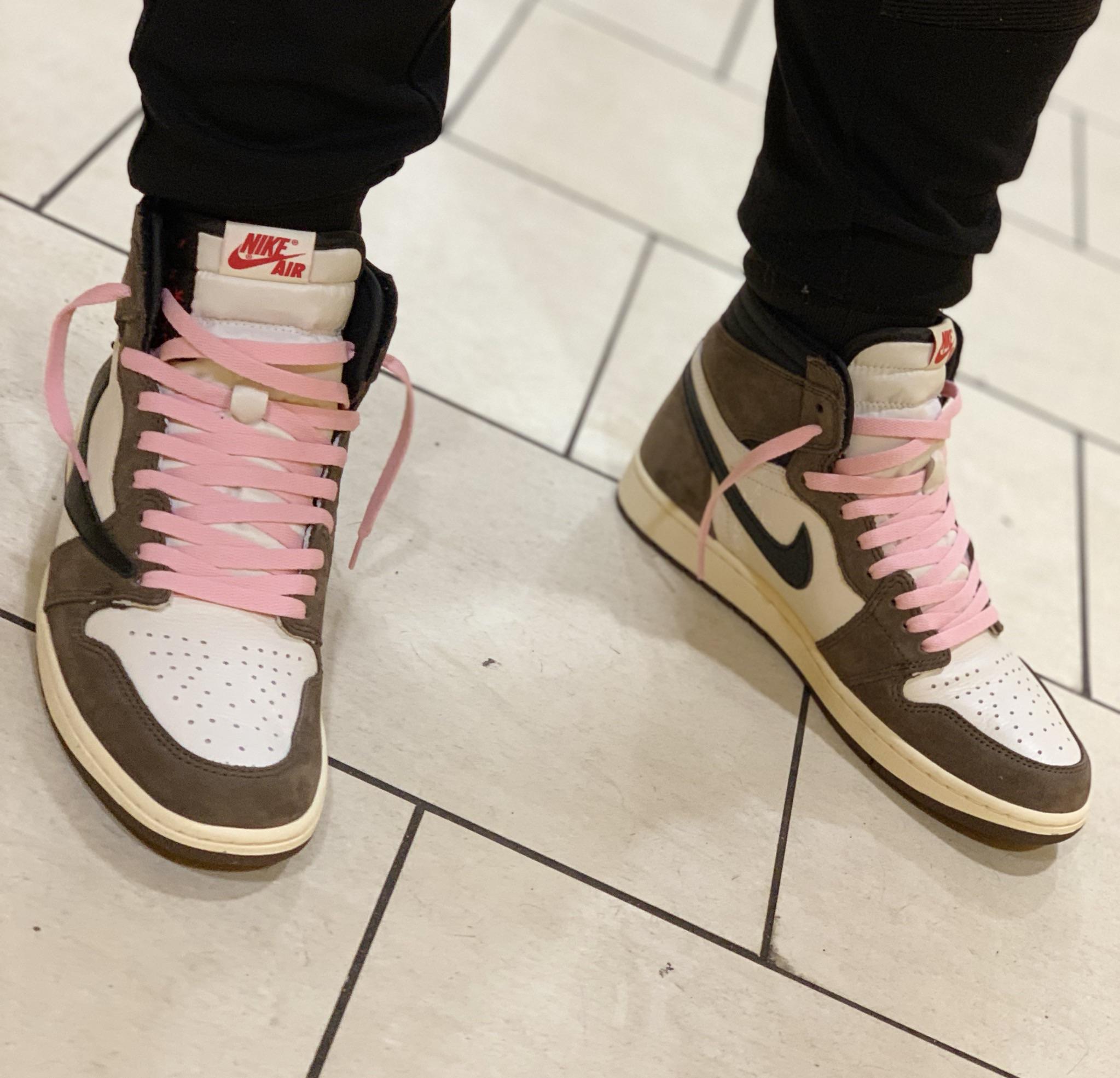 jordans tan and pink